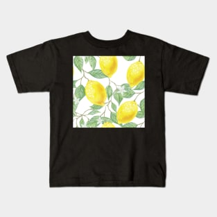 Lemon Pattern Kids T-Shirt